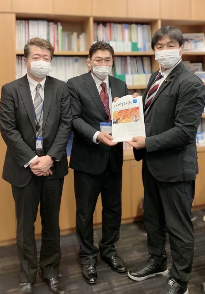 馳浩名誉顧問へご訪問