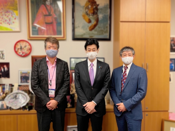 西村元経済産業省大臣へご挨拶